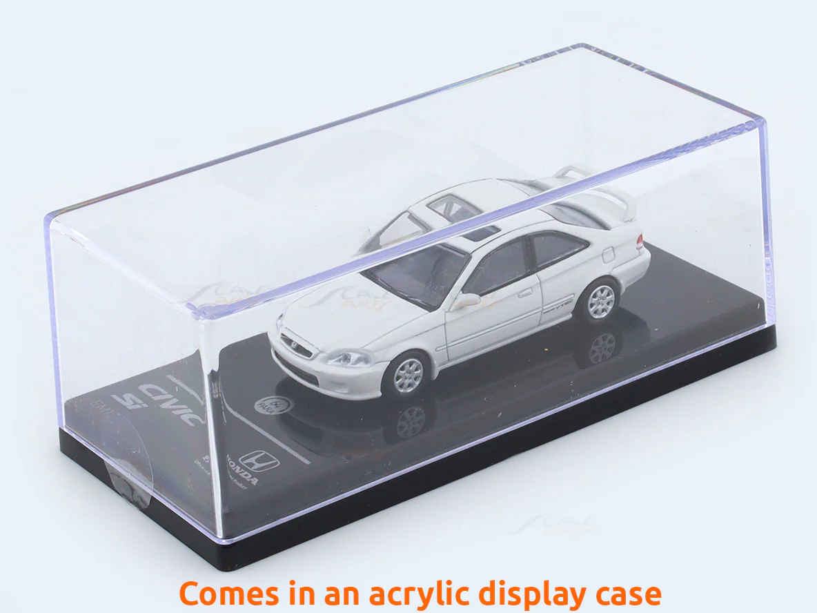 1999 Honda Civic EM1 White 1:64 Para64 licensed diecast scale model car - Image 9