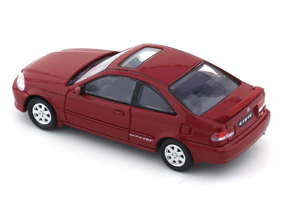 1999 Honda Civic Si Milano red 1:64 Para64 diecast scale model car - Image 8