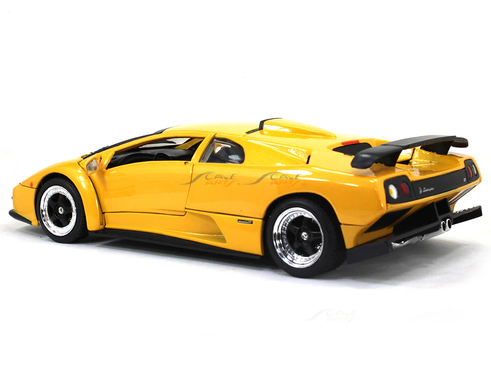 1999 Lamborghini Diablo GT yellow 1:18 Motormax diecast scale model car - Image 3