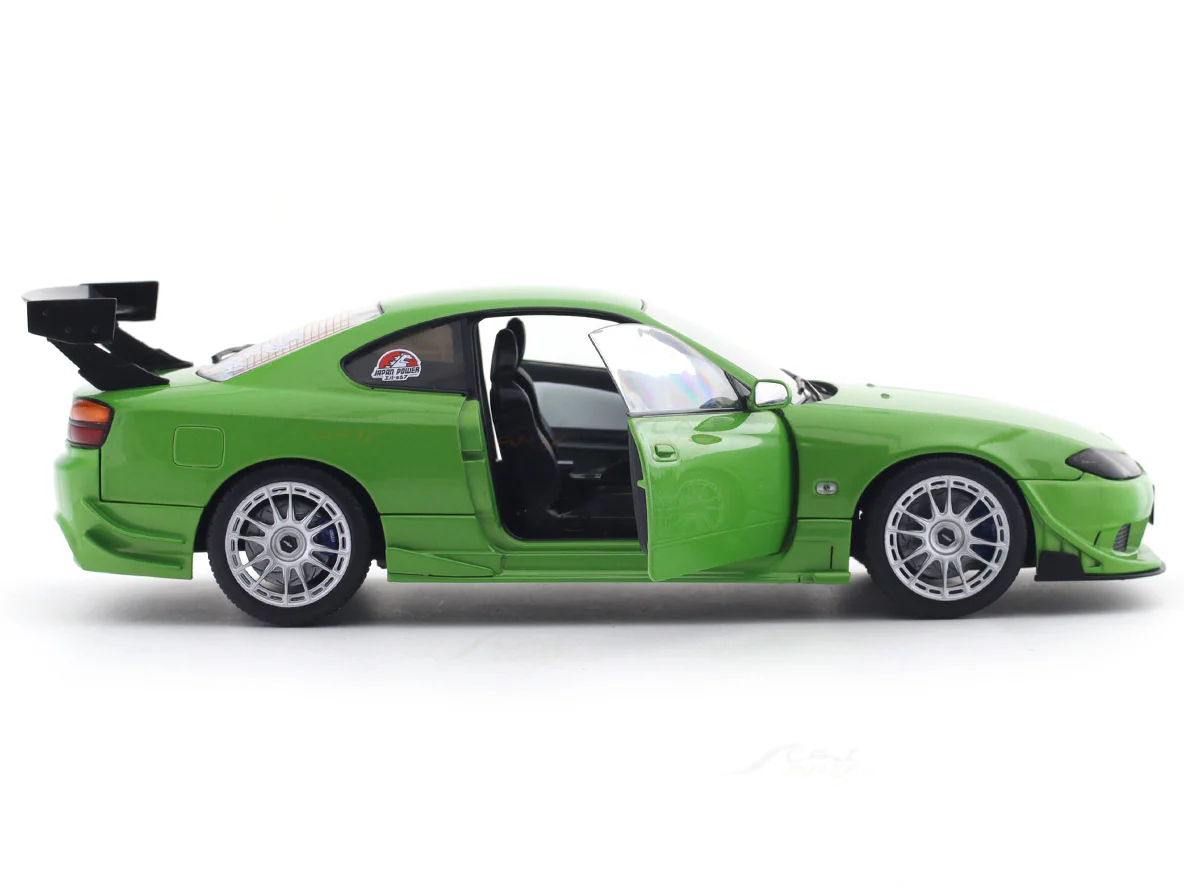 1999 Nissan Silvia S15 Spec-R Aero Green 1:18 Solido Licensed Diecast Scale Model Car Collectible - Image 5