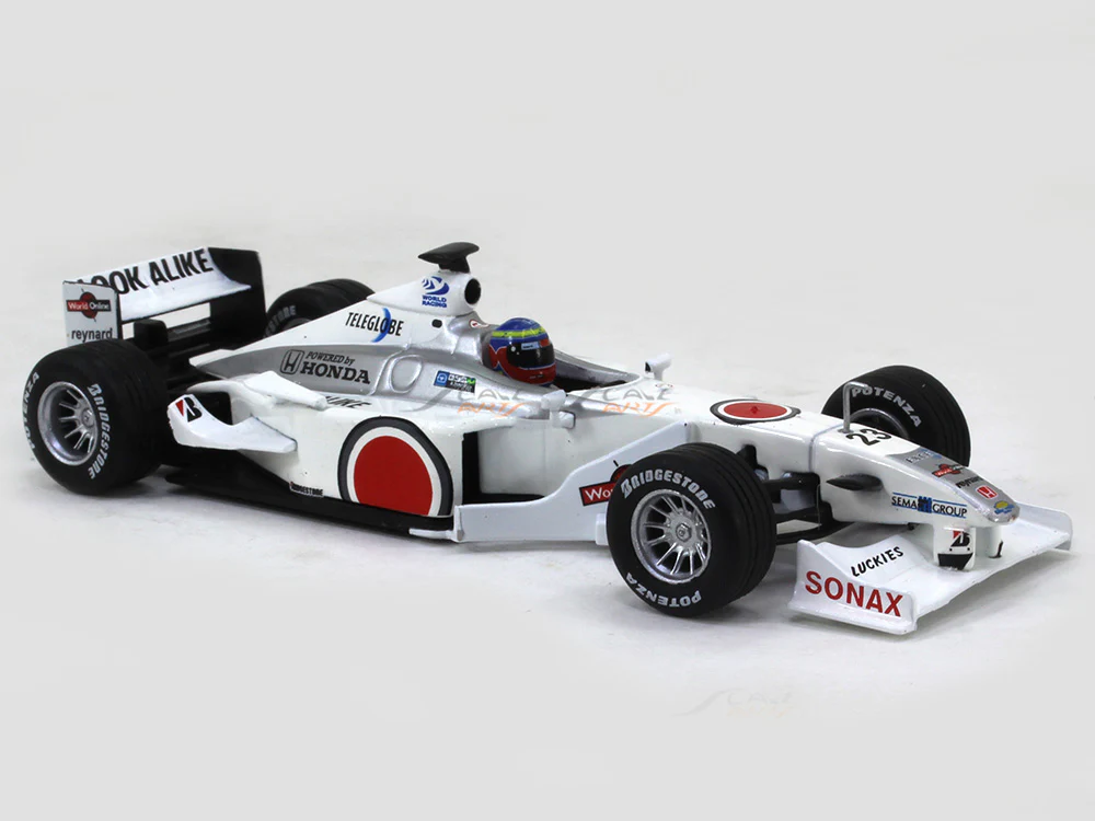2000 BAR Honda 002 Formula 1 Ricardo Zonta 1:43 diecast Scale Model Car - Image 6