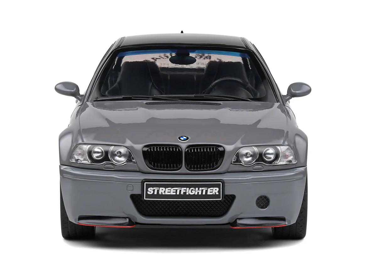 2000 BMW E46 M3 Coupe Streetfighters Nardo Grey 1:18 Solido Licensed Diecast Scale Model Car Collectible - Image 6