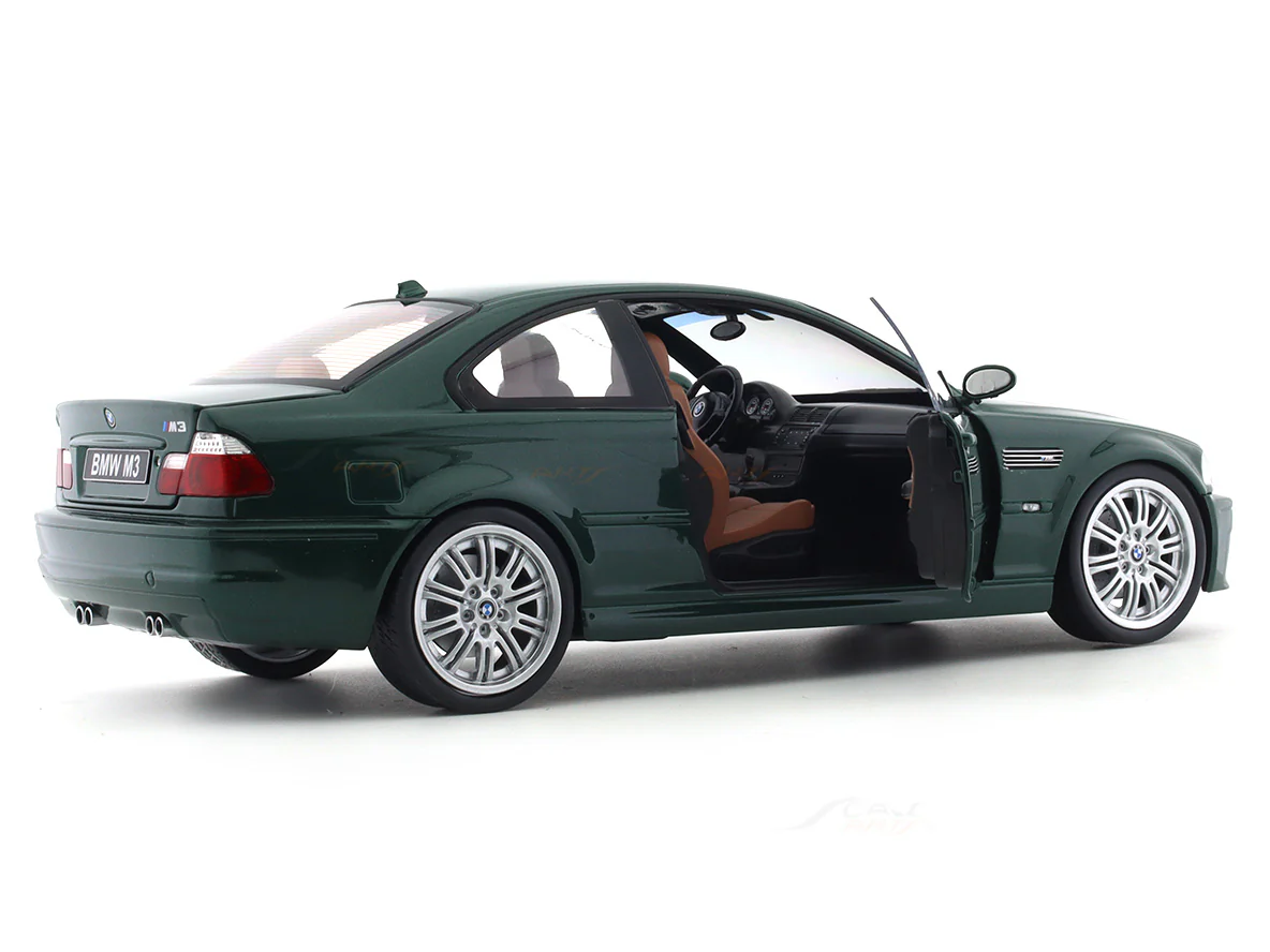 2000 BMW M3 E46 Coupe green 1:18 Solido licensed diecast scale model car collectible - Image 11