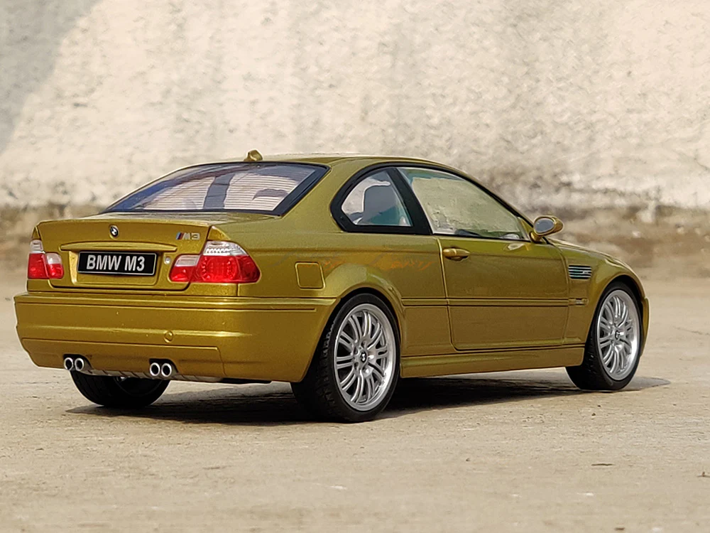 2000 BMW M3 E46 Coupe Phoenix Yellow 1:18 Solido scale model car collectible - Image 21
