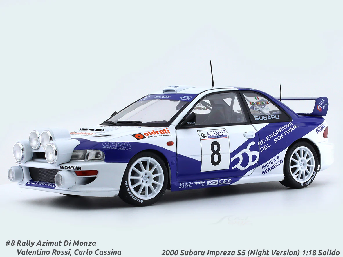 2000 Subaru Impreza S5 Night Version 1:18 Solido diecast scale model car collectible