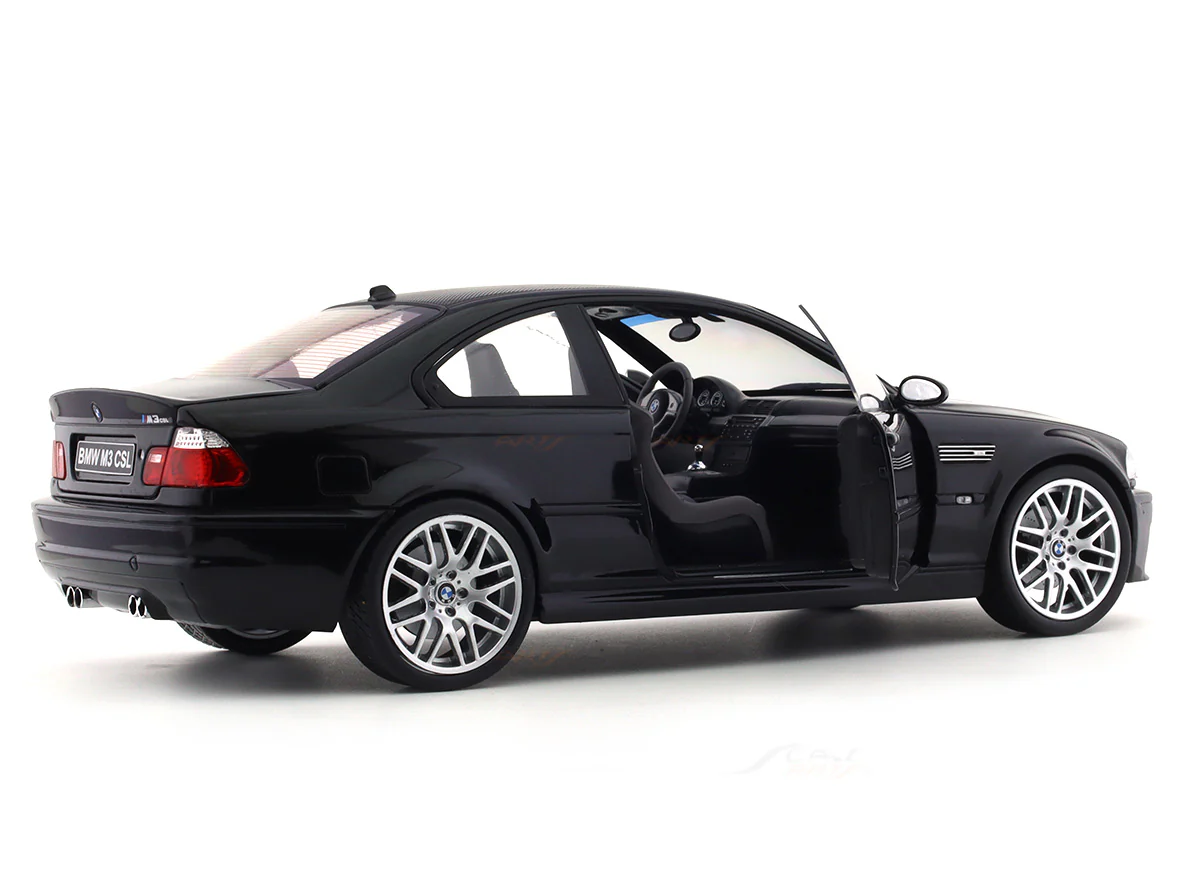 2003 BMW M3 CSL E46 Black 1:18 Solido diecast scale model car collectible - Image 10