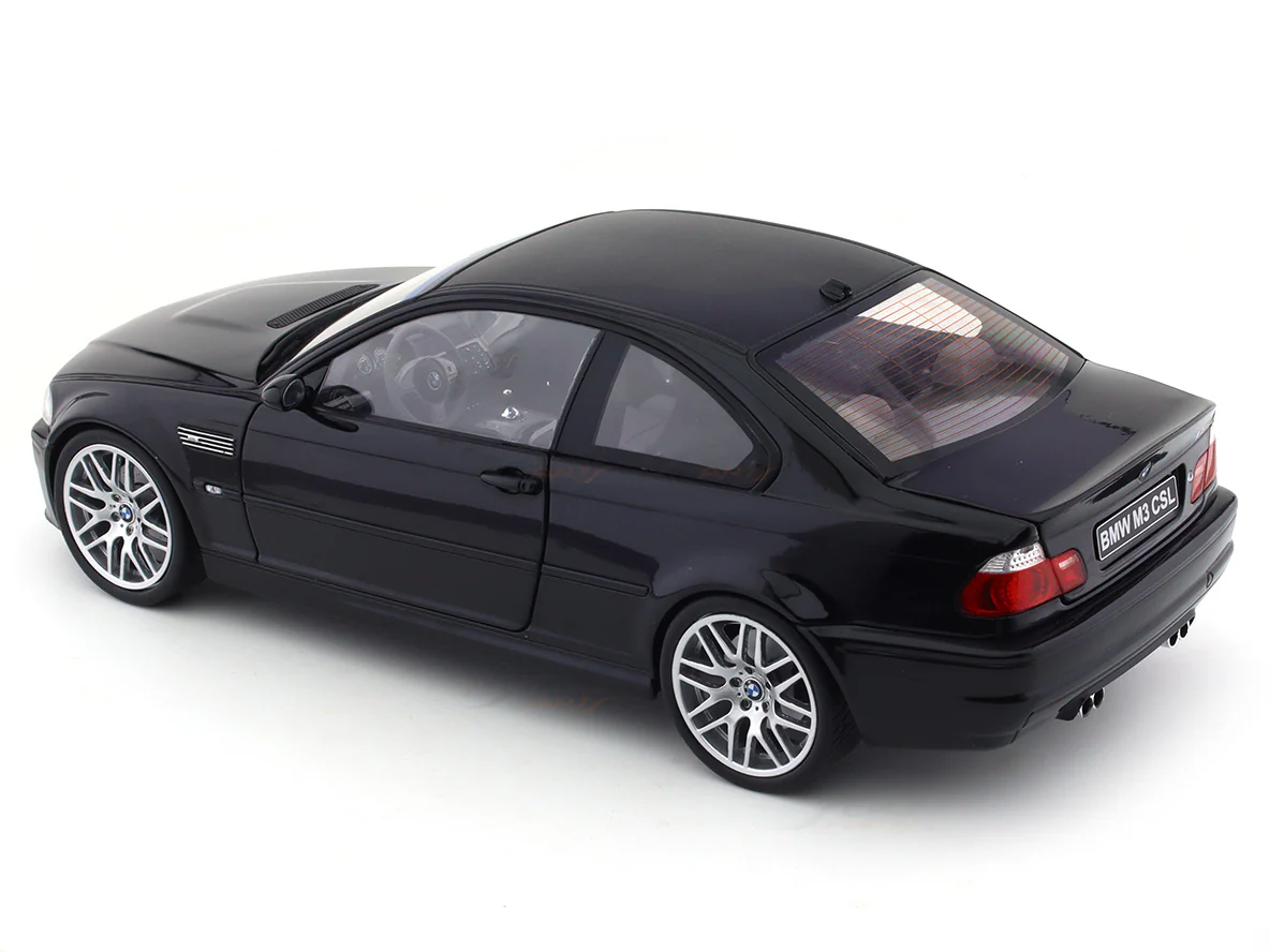 2003 BMW M3 CSL E46 Black 1:18 Solido diecast scale model car collectible - Image 14