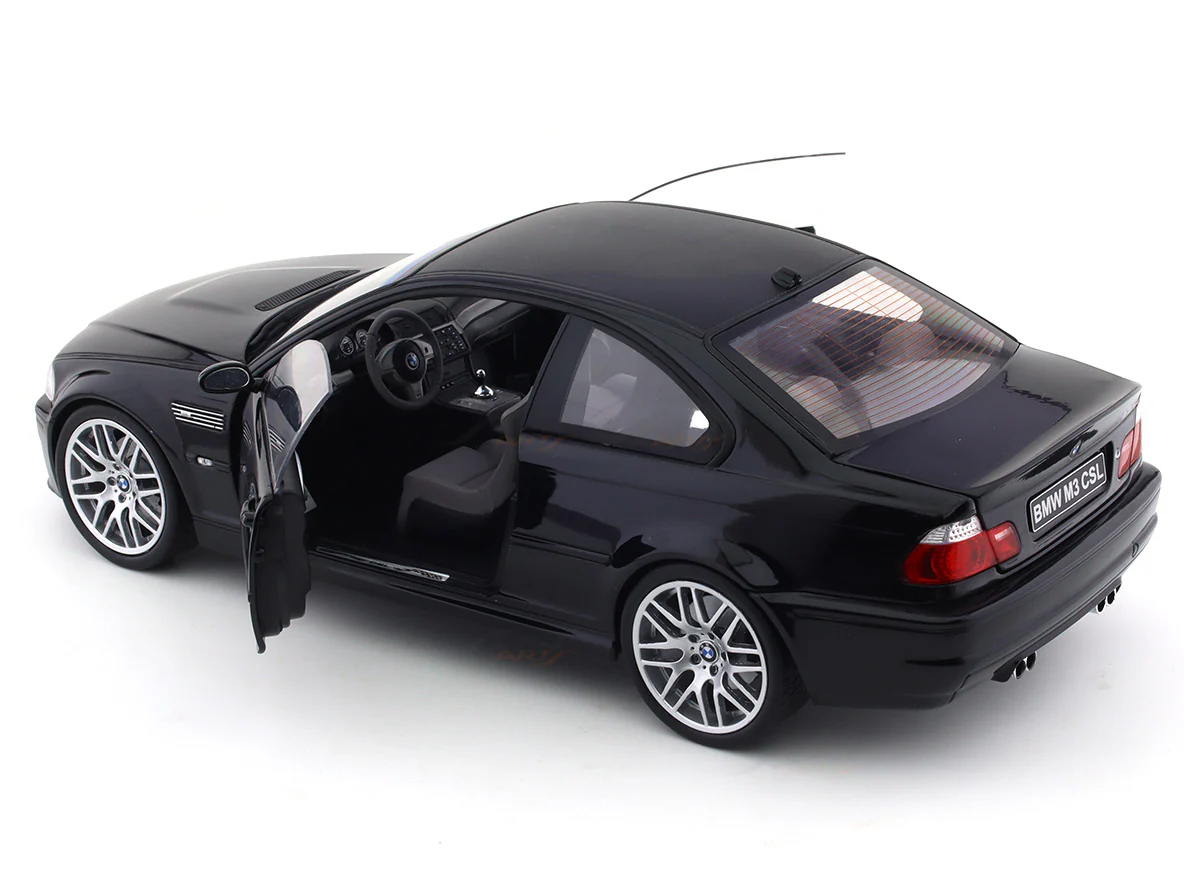 2003 BMW M3 CSL E46 Black 1:18 Solido diecast scale model car collectible - Image 16