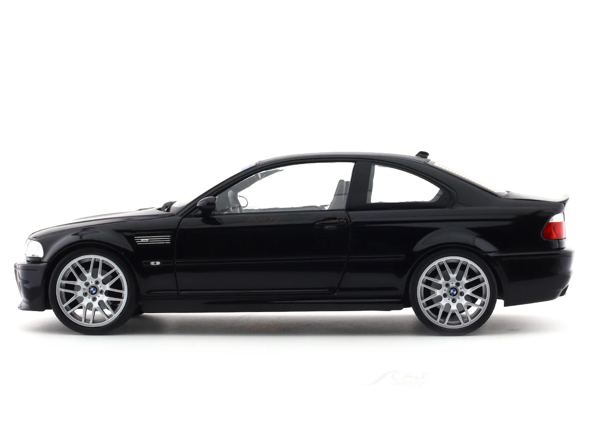 2003 BMW M3 CSL E46 Black 1:18 Solido diecast scale model car collectible - Image 2