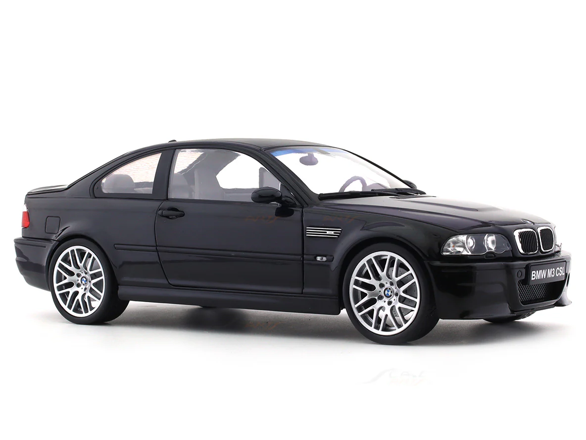 2003 BMW M3 CSL E46 Black 1:18 Solido diecast scale model car collectible - Image 6
