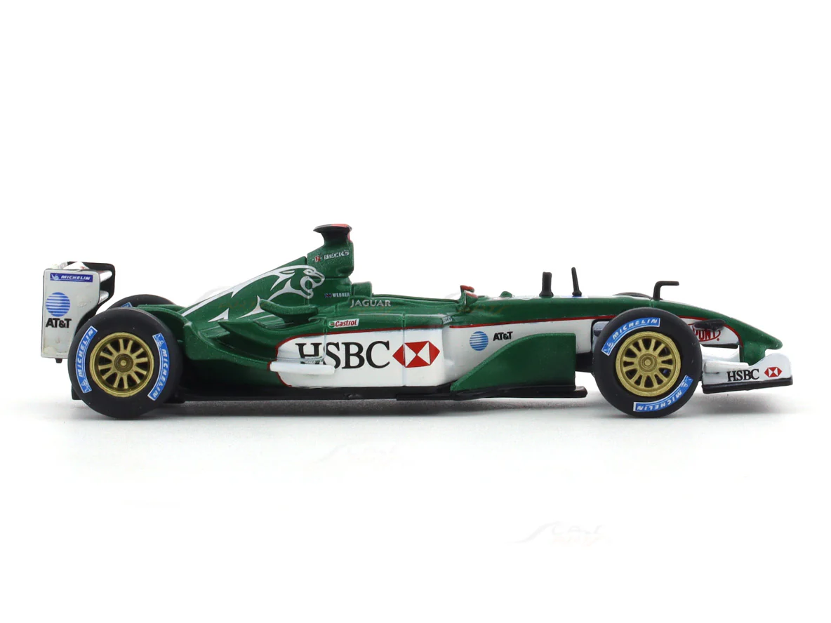 2003 Jaguar R4 Mark Webber No 14  1:43 Formula 1 diecast scale model car collectible - Image 5