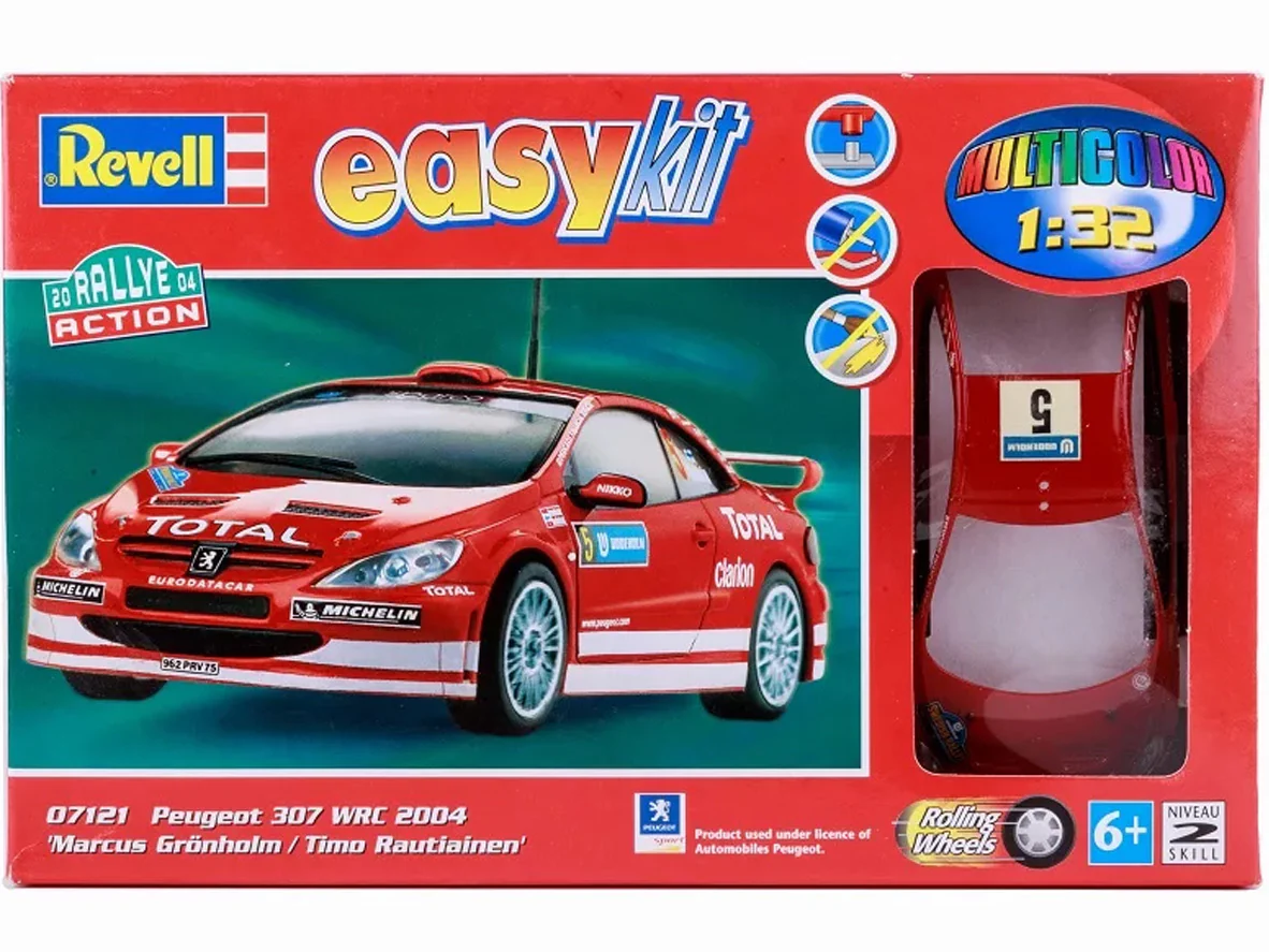 2004 Peugeot 307 WRC #5 1:32 Revell plastic car model kit