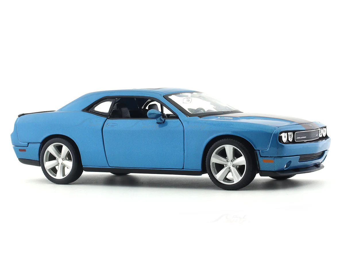 2008 Dodge Challenger SRT8 blue 1:24 Maisto licensed diecast Scale Model car - Image 6