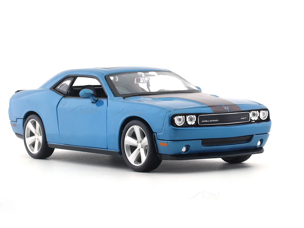 2008 Dodge Challenger SRT8 blue 1:24 Maisto licensed diecast Scale Model car - Image 7
