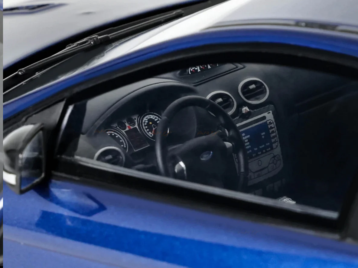 2009 Ford Focus RS Mk2 Performance Blue 1:18 OttOmobile Licensed Resin Scale Model Car Collectible - Image 9