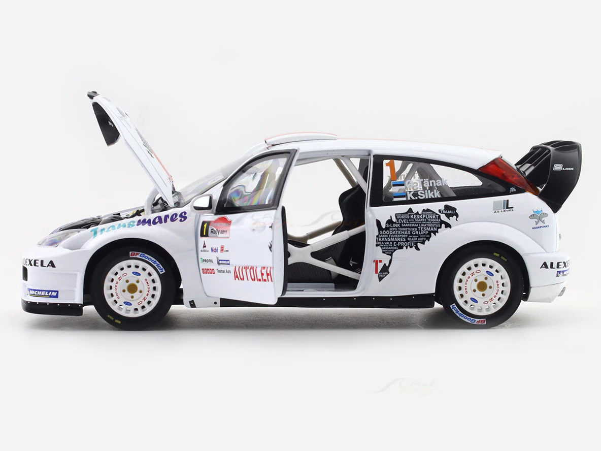 2011 Ford Focus RS WRC 1:18 SunStar licensed diecast Scale Model collectible - Image 8