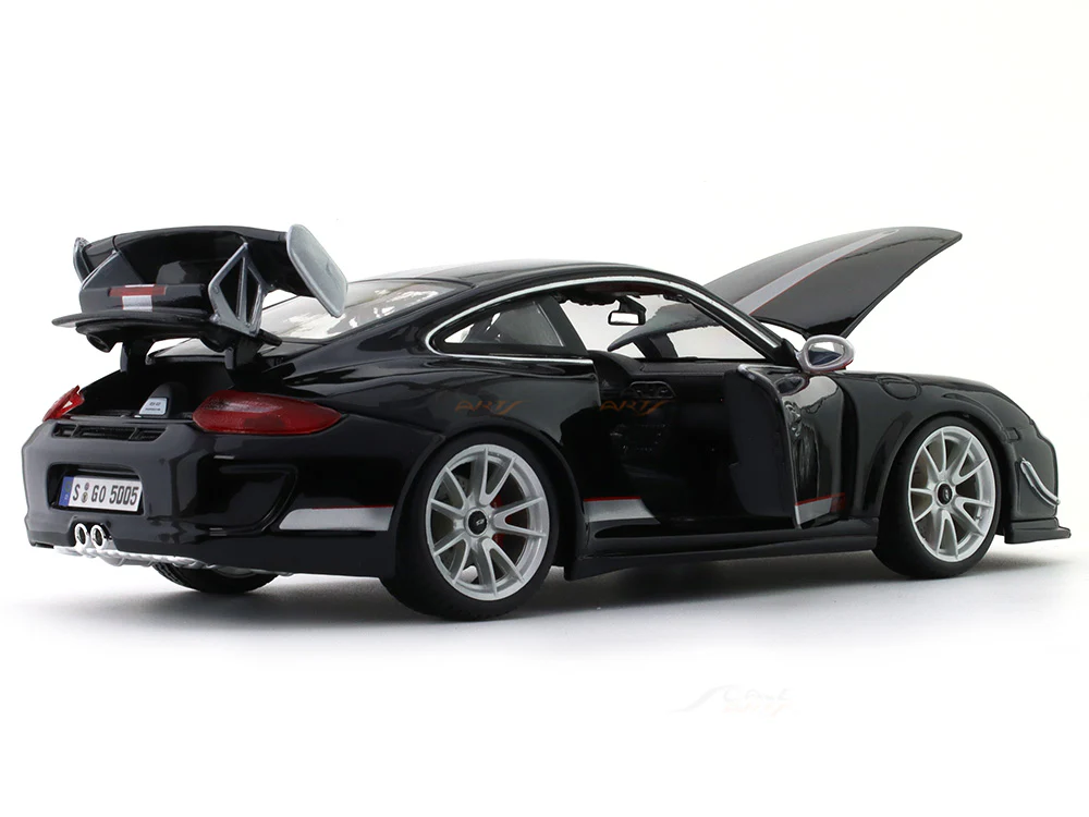 2011 Porsche 911 (997) GT3 RS 4.0 black 1:18 Bburago diecast scale model collectible - Image 10