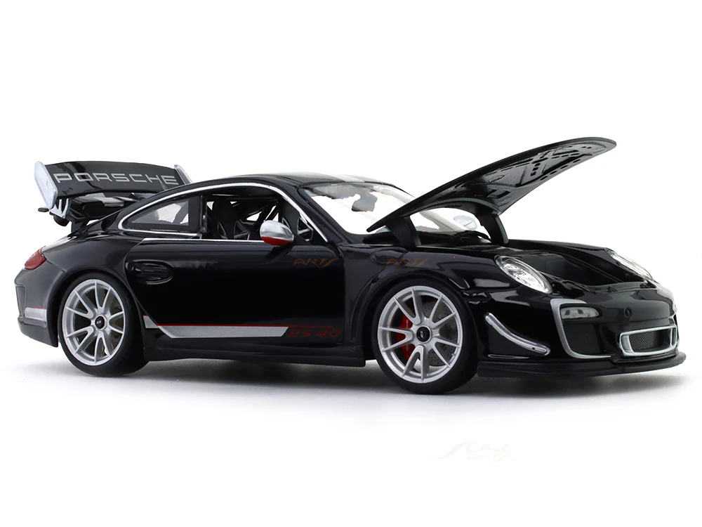 2011 Porsche 911 (997) GT3 RS 4.0 black 1:18 Bburago diecast scale model collectible - Image 12