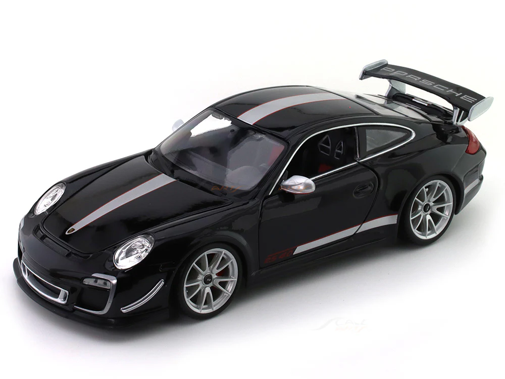 2011 Porsche 911 (997) GT3 RS 4.0 black 1:18 Bburago diecast scale model collectible - Image 13