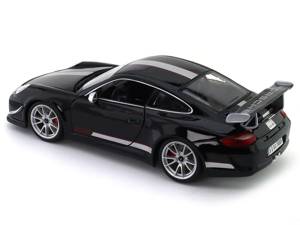 2011 Porsche 911 (997) GT3 RS 4.0 black 1:18 Bburago diecast scale model collectible - Image 14