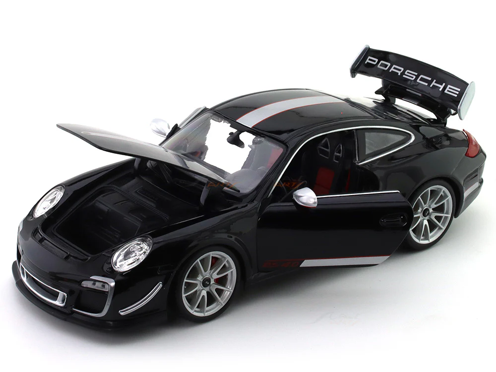 2011 Porsche 911 (997) GT3 RS 4.0 black 1:18 Bburago diecast scale model collectible - Image 15