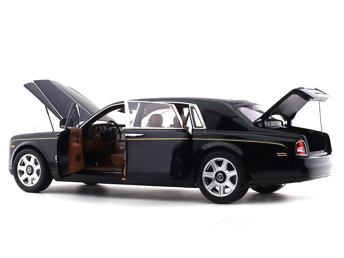 2012 Rolls-Royce Phantom EWB black 1:18 Kyosho licensed diecast scale model car collectible - Image 10