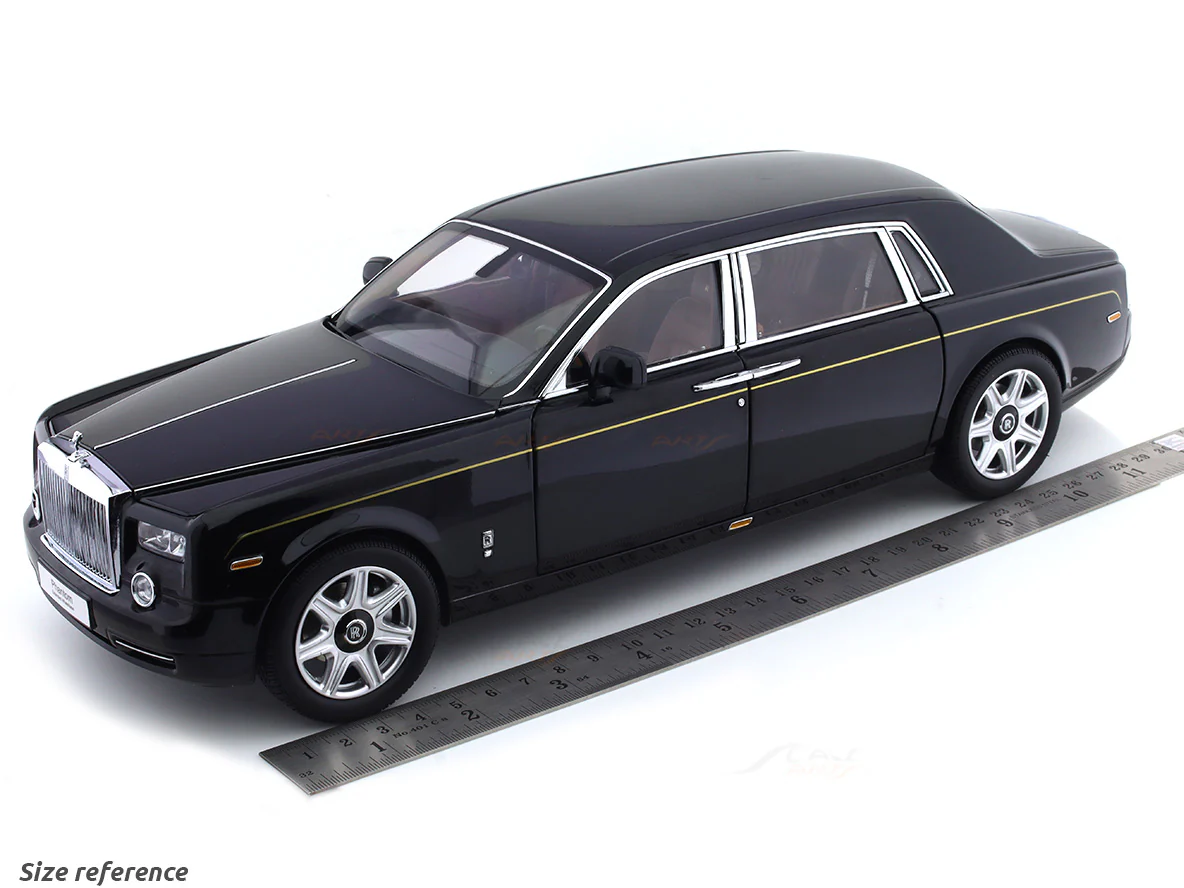 2012 Rolls-Royce Phantom EWB black 1:18 Kyosho licensed diecast scale model car collectible - Image 28