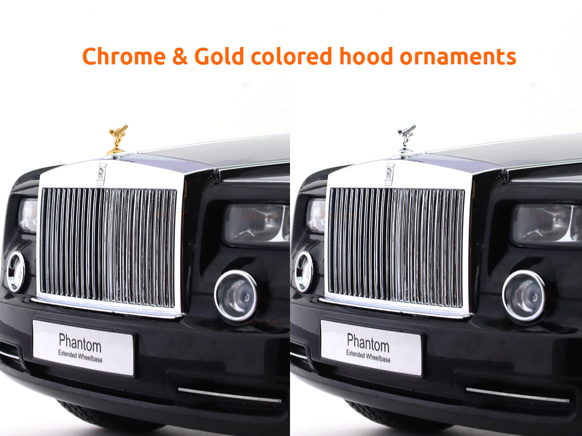 2012 Rolls-Royce Phantom EWB Silver Black 1:18 Kyosho diecast scale model car collectible - Image 24