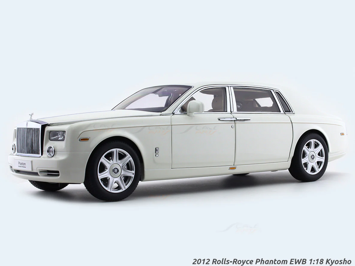 2012 Rolls-Royce Phantom EWB white 1:18 Kyosho diecast scale model car collectible