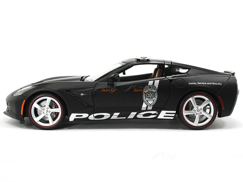 2014 Corvette Stingray Police 1:18 Maisto diecast Scale Model car - Image 2