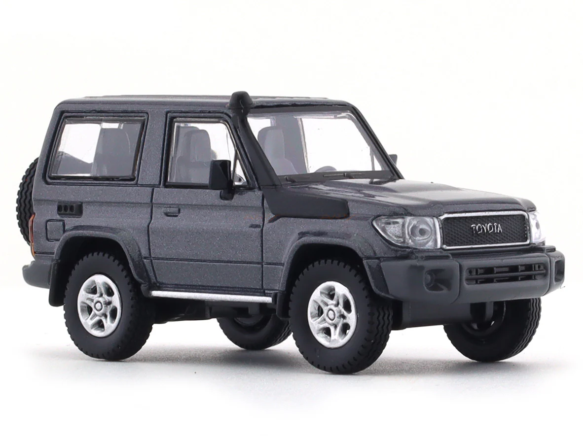2014 Toyota Land Cruiser 71 Graphite Grey 1:64 Para64 diecast scale model car - Image 6