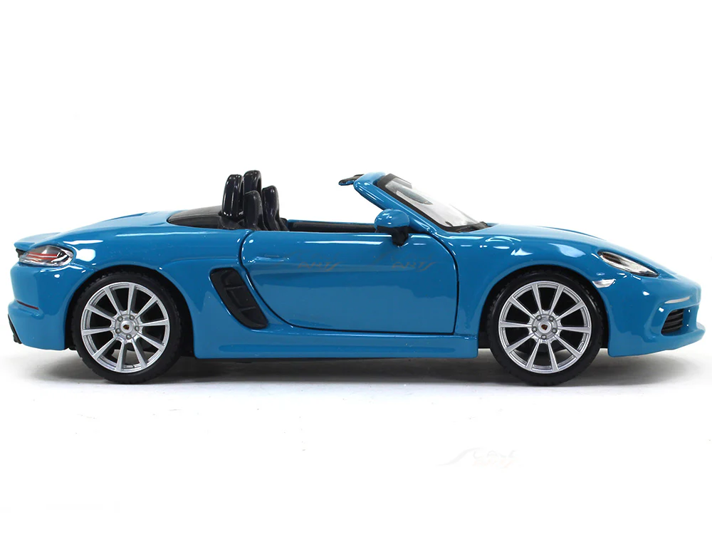 2016 Porsche 718 (982) Boxter blue 1:24 Bburago diecast scale model car - Image 5