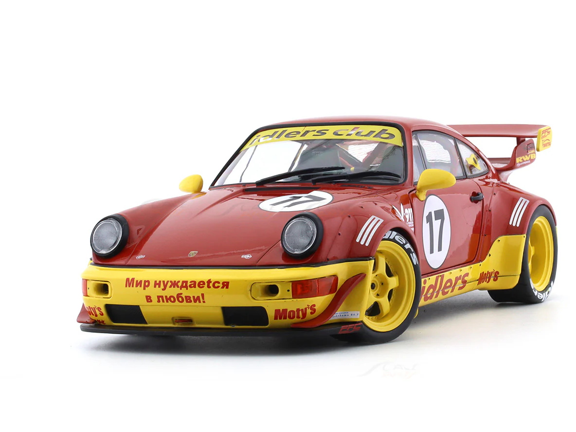 2016 Porsche 911 964 RWB Maty's Idlers 1:18 Solido licensed diecast scale model car collectible - Image 7