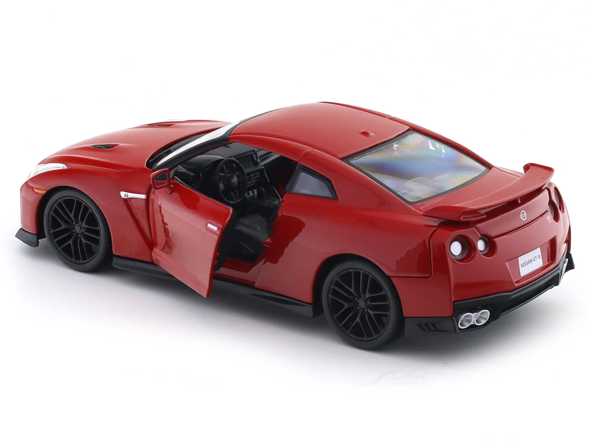 2017 Nissan GT-R R35 Red 1:24 Bburago with Acrylic Case Licensed Diecast Scale Model Car Collectible - Image 20