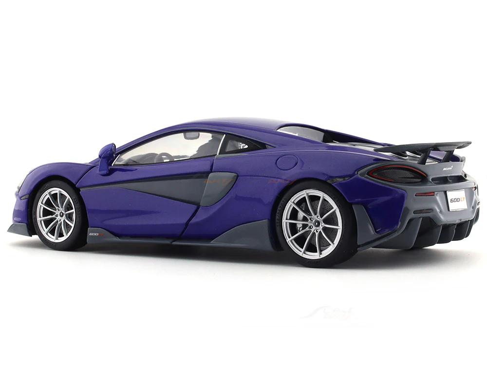 2018 McLaren 600 LT purple 1:18 Solido diecast Scale Model collectible - Image 3