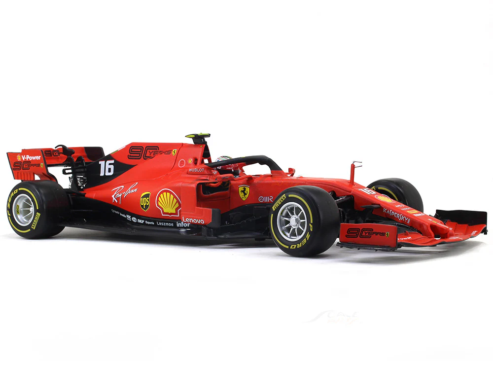 2019 Ferrari SF90 F1 #16 Charles Leclerc Winner Italian GP 1:18 Bburago Scale Model - Image 6