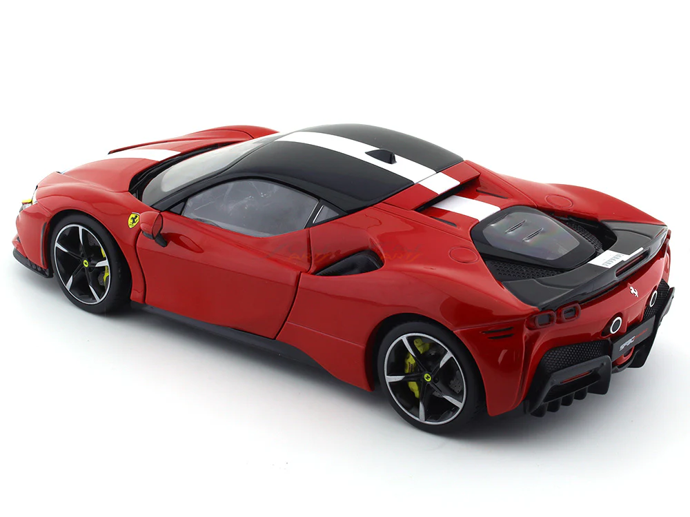 2019 Ferrari SF90 Stradale Asseto Fiorano & Mug set 1:18 Bburago Signature Scale Model - Image 15