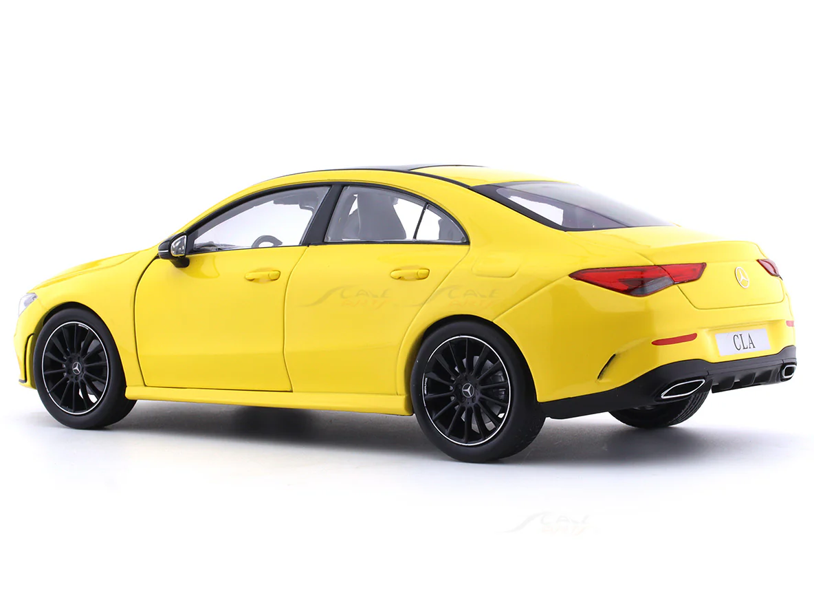 2019 Mercedes-Benz CLA Coupe C118 yellow 1:18 Z Models diecast Scale Model collectible - Image 3