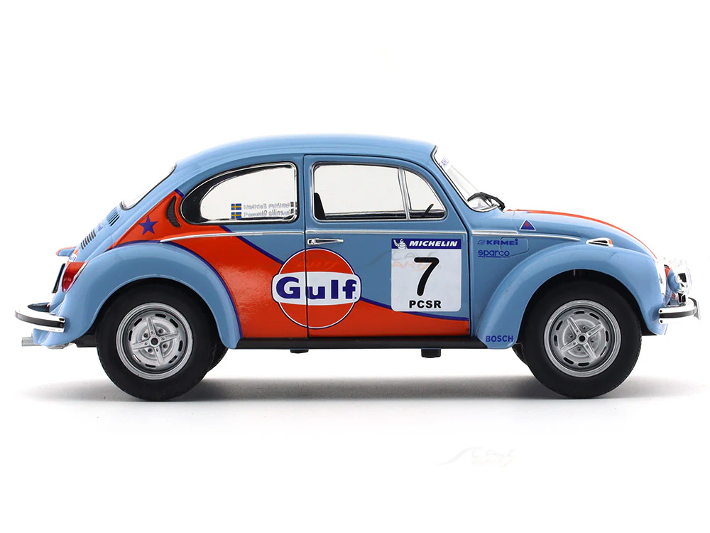 2019 Volkswagen Beetle 1303 Gulf 1:18 Solido & Coffee mug set Scale Model collectible - Image 6