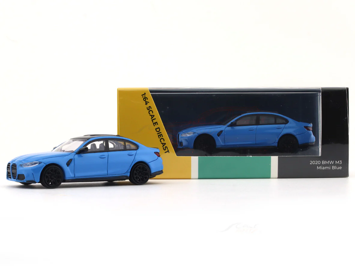 2020 BMW M3 Miami Blue 1:64 Para64 diecast scale model car - Image 9