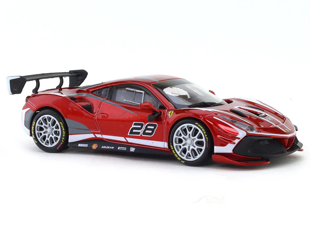 2020 Ferrari 488 Challenge EVO 1:43 Bburago scale model car collectible - Image 6