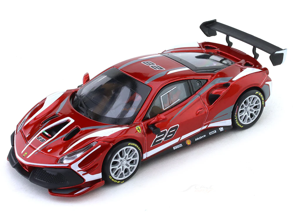 2020 Ferrari 488 Challenge EVO 1:43 Bburago scale model car collectible - Image 7