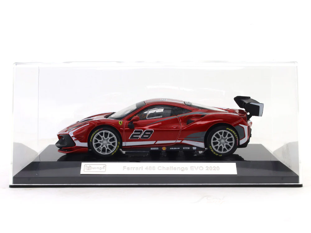 2020 Ferrari 488 Challenge EVO 1:43 Bburago scale model car collectible - Image 9