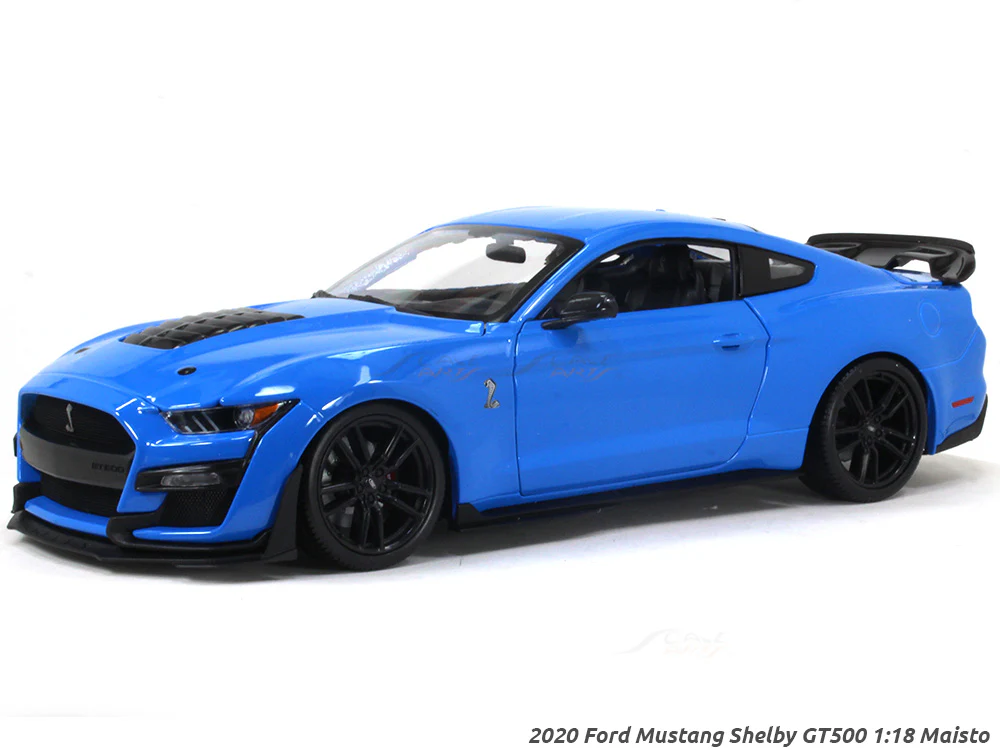 2020 Ford Mustang Shelby GT500 blue 1:18 Maisto diecast Scale Model car