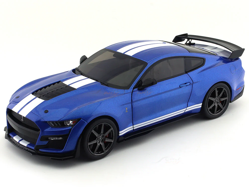 2020 Ford Shelby GT500 Fast Track Blue 1:18 Solido diecast Scale Model collectible - Image 13