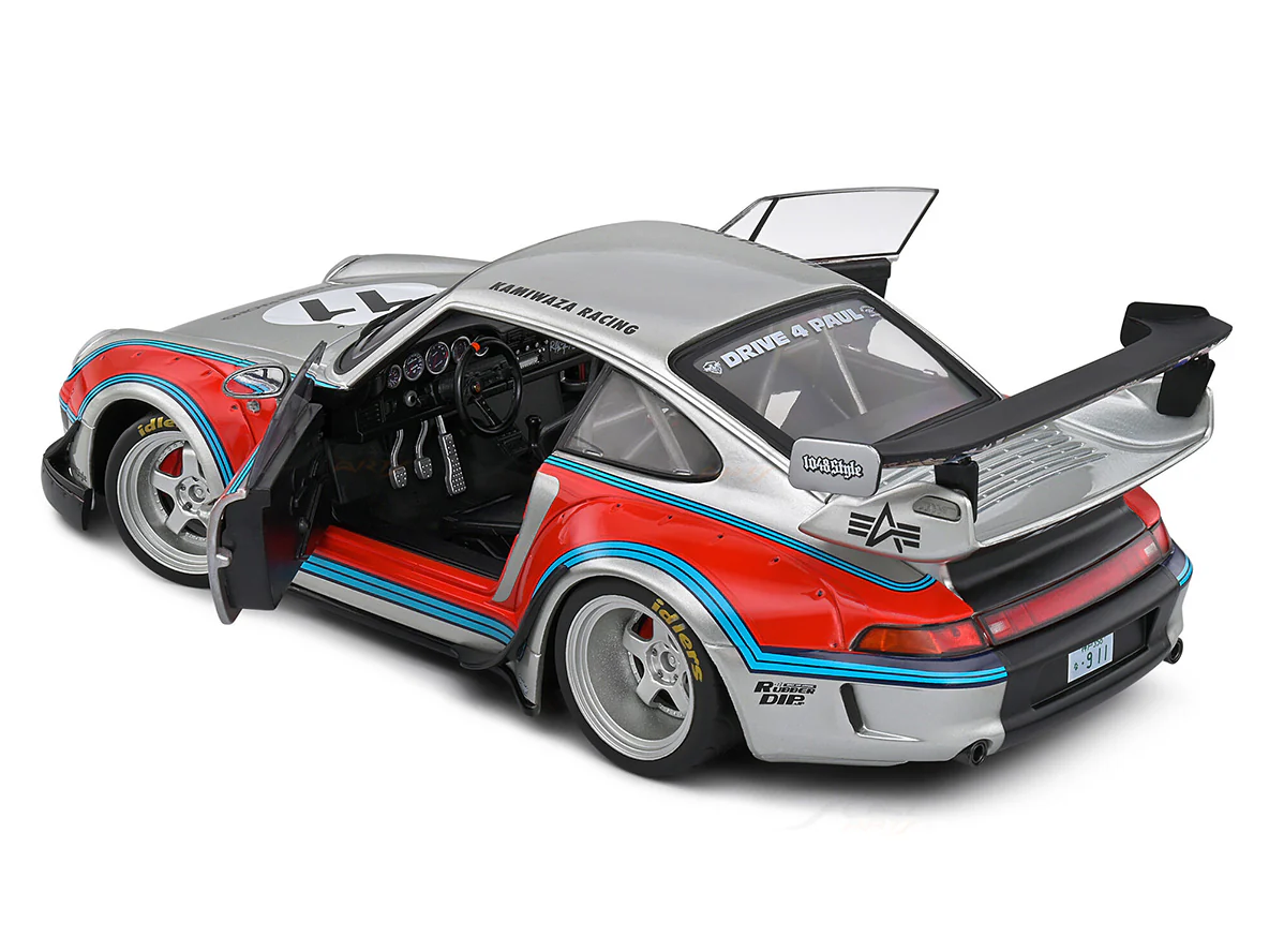 2020 Porsche 911 993 RWB Kamiwaza 1:18 Solido licensed diecast scale model car collectible - Image 7
