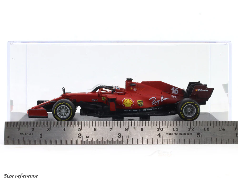 2021 Ferrari SF21 #16 Charles Leclerc 1:43 Bburago scale model car collectible - Image 10