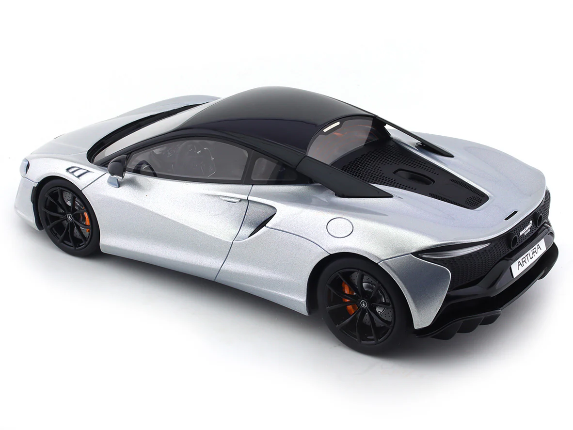 2021 McLaren Artura Ice silver 1:18 GT Spirit Scale Model collectible - Image 9