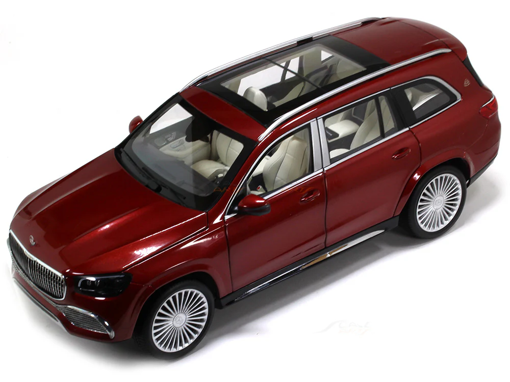 2021 Mercedes-Maybach GLS 600 X167 red 1:18 Paragon diecast scale model car collectible - Image 14