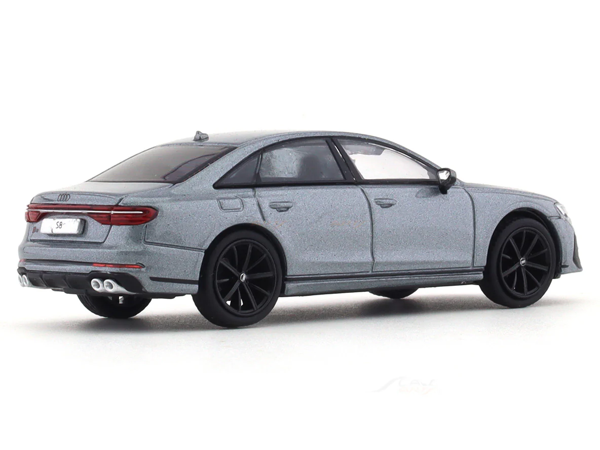 2022 Audi A8 (S8) Grey 1:64 GCD diecast scale model miniature car replica - Image 4